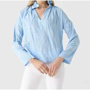 NEW NEVER A WALLFLOWER vicki top in lily embroidery